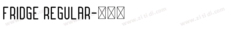 Fridge Regular字体转换